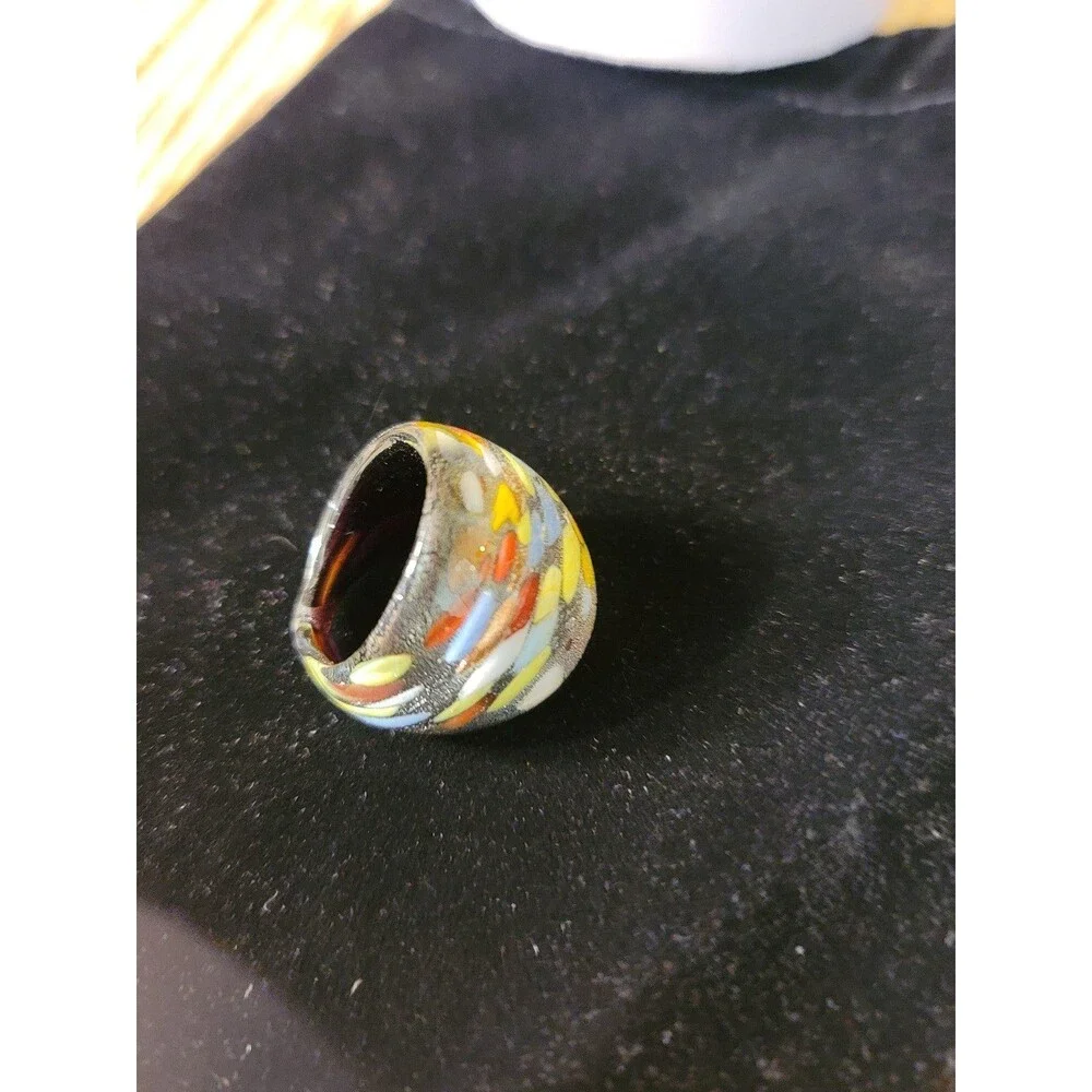 HandCrafted Glass Ring.